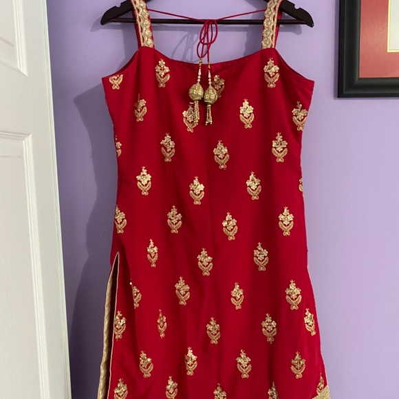 Sharara / Gharara Indian / Pakistani Outfit Size 8 - Picture 3 of 10